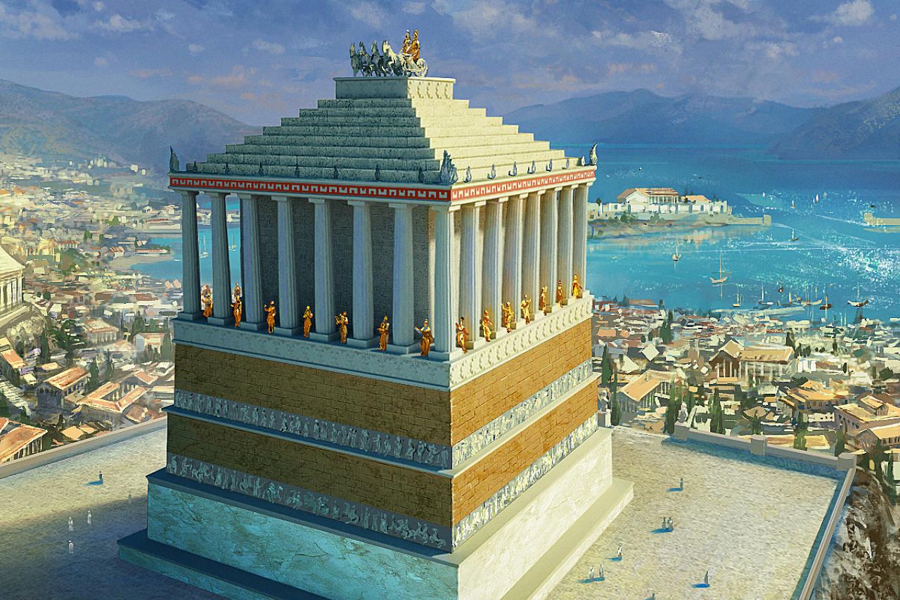 Tu jest zdjęcie świątyni Mauzoleum w Halikarnasie 