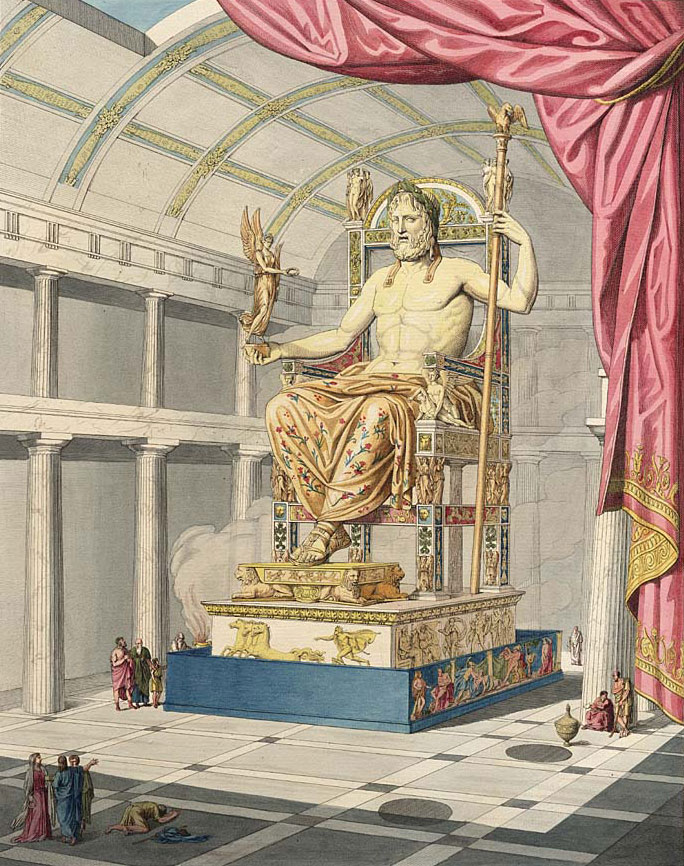Tu jest zdjęcie świątyni Posąg Zeusa w Olimpii 